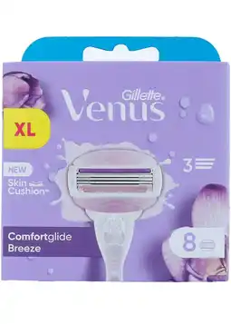 De Online Drogist Gillette venus comfortglide breeze scheermesjes - met scheergel kussentje 8st aanbieding