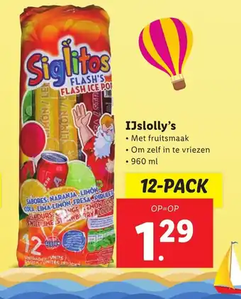 Lidl IJslolly's 960 ml 12-pack aanbieding