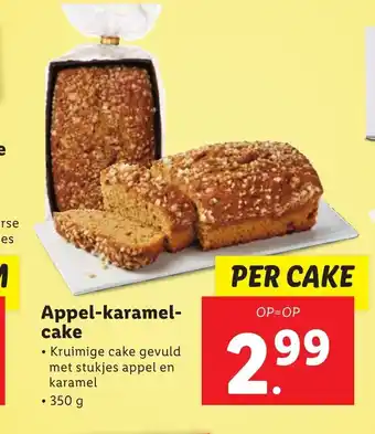 Lidl Appel-karamel- cake aanbieding