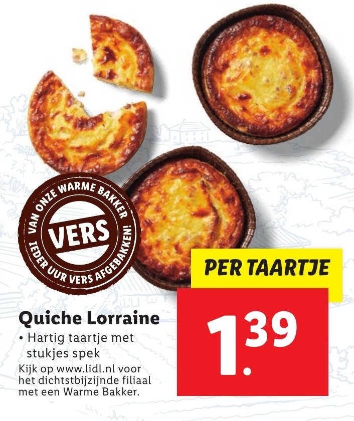 Quiche Lorraine aanbieding bij Lidl