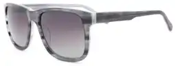 Bol.com Wave hawaii zonnebril acetat vierkant uv400 hout grijs aanbieding