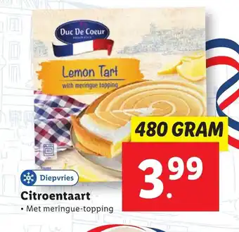 Lidl Citroentaart Met meringue-topping 480 gram aanbieding