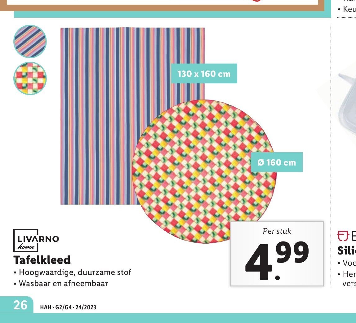 Lidl LIVARNO home Tafelkleed aanbieding