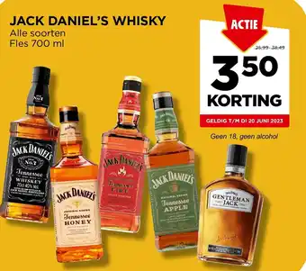 Jumbo JACK DANIEL'S WHISKY 700ml aanbieding