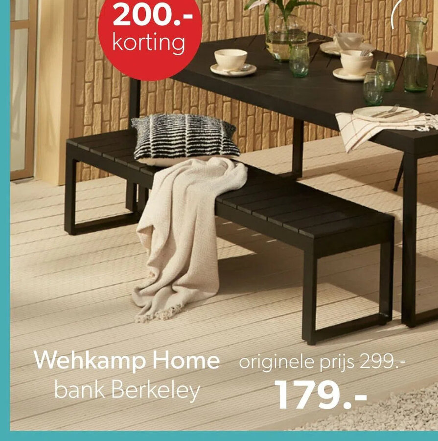 Wehkamp Wehkamp Home bank Berkeley aanbieding