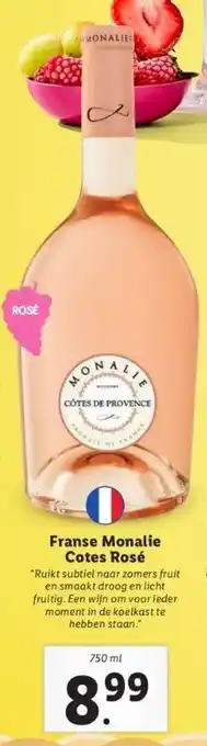 Lidl Franse monalie cotes rosé aanbieding