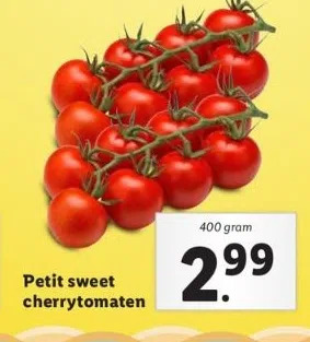 Lidl Petit sweet cherrytomaten aanbieding
