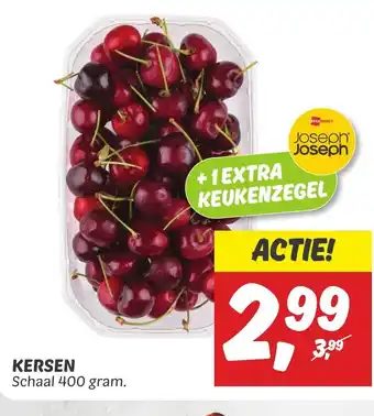 Dekamarkt KERSEN 400 gram. aanbieding