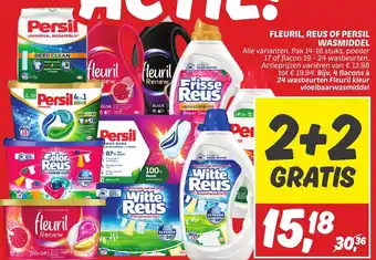 Dekamarkt FLEURIL, REUS OF PERSIL WASMIDDEL aanbieding
