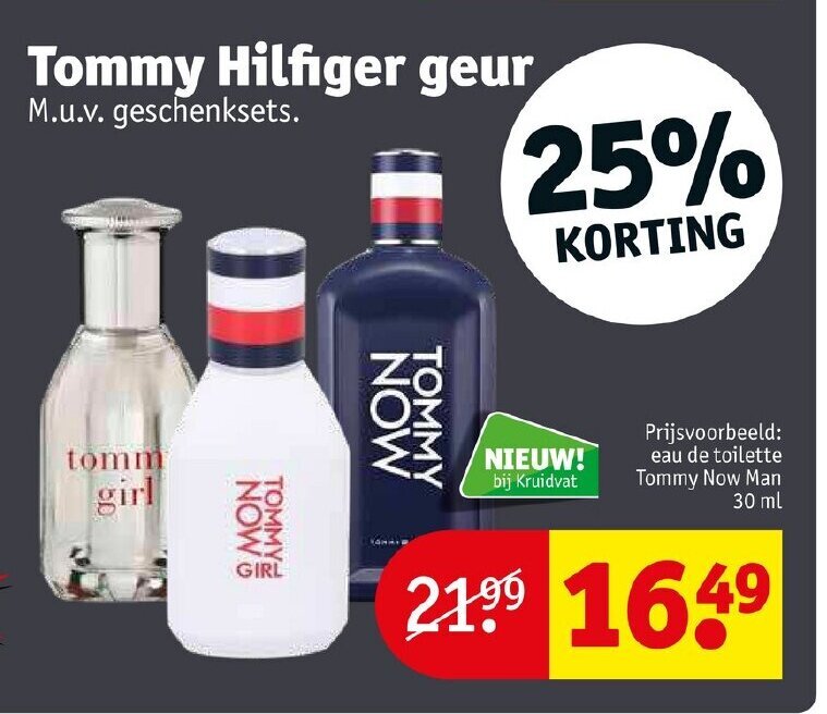 Kruidvat Eau de toilette Tommy Now Man 30 ml aanbieding
