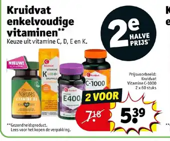 Kruidvat Kruidvat Vitamine C-1000 aanbieding