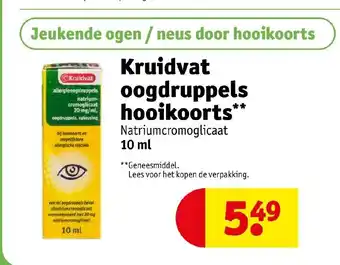 Kruidvat Kruidvat oogdruppels hooikoorts 10 ml aanbieding