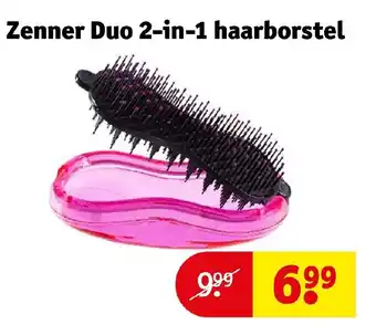 Kruidvat Zenner Duo 2-in-1 haarborstel aanbieding