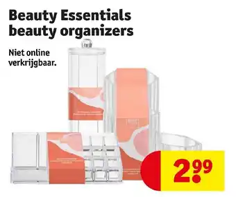 Kruidvat Beauty Essentials beauty organizers aanbieding