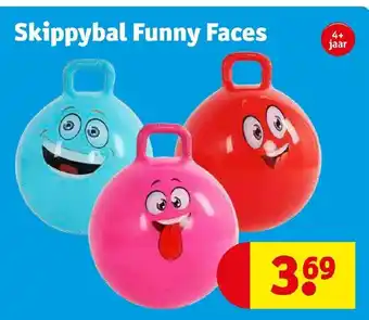 Kruidvat Skippybal Funny Faces aanbieding