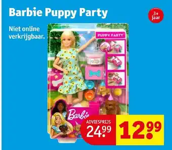 Kruidvat Barbie Puppy Party aanbieding