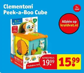 Kruidvat Clementoni Peek-a-Boo Cube aanbieding