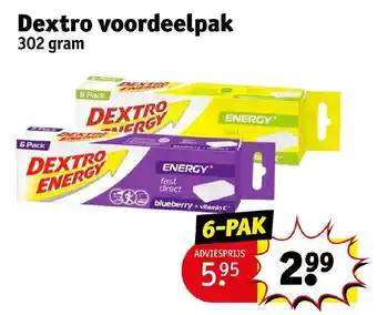 Kruidvat Dextro voordeelpak 302 gram aanbieding