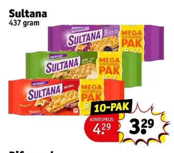 Kruidvat Sultana 437 gram aanbieding