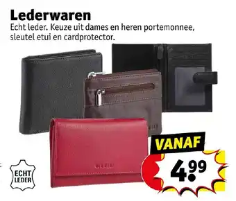 Kruidvat Lederwaren aanbieding