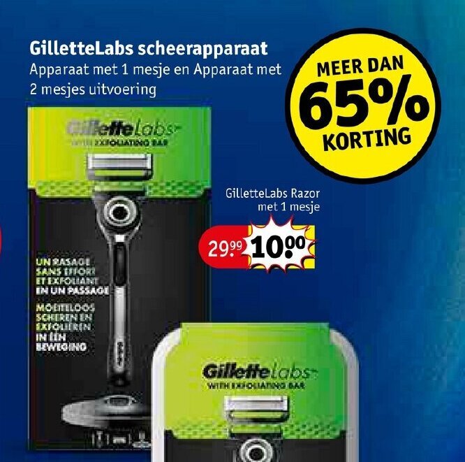 GilletteLabs Razor met 1 mesje aanbieding bij Kruidvat