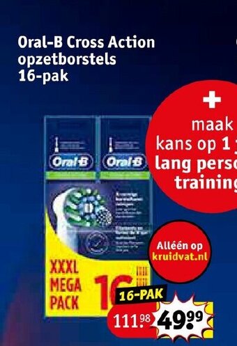 Kruidvat Oral-B Cross Action opzetborstels aanbieding
