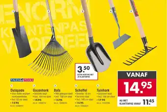 Enorm TalenTools Dulspade, Gazonhark, Bats, Schoffel Of Tuinhark aanbieding