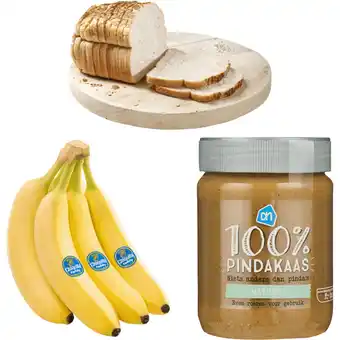 Albert Heijn Chiquita pindakaas sandwich snack pakket aanbieding