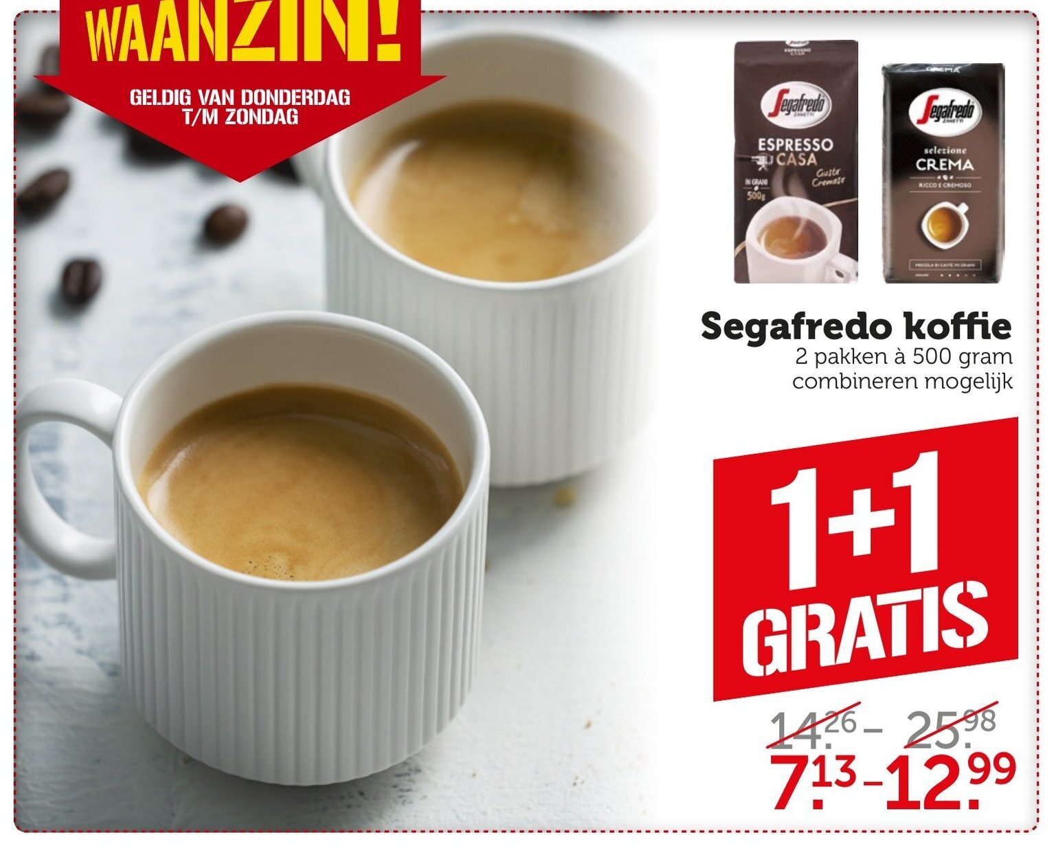 Coop Segafredo koffie aanbieding