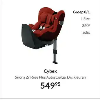 Babypark Cybex Sirona Zi I-Size Plus Autostoeltje aanbieding