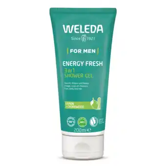 De Online Drogist Weleda men 3in1 energy fresh douchegel citroen en cederhout 200ml aanbieding