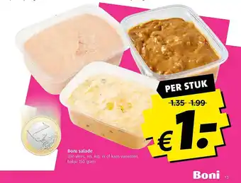 Boni Boni Salade Vlees, Vis, Kip, Ei Of Kaas Varianten aanbieding