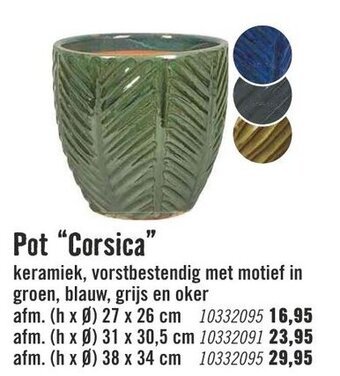 Hornbach Pot Corsica 27*26cm aanbieding