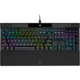 MediaMarkt Corsair corsair k70 rgb pro - optisch-mechanisch gaming toetsenbord us qwerty backlit led opx zwarte pbt keycaps zwart aanbieding