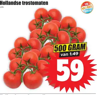 Dirk Hollandse trostomaten 500gram aanbieding