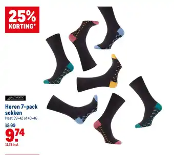 Makro Heren 7-pack sokken aanbieding