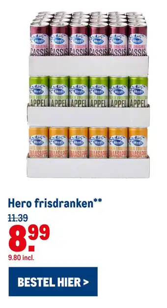 Makro Hero frisdranken* * aanbieding