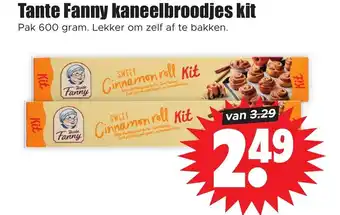 Dirk Tante Fanny kaneelbroodjes kit Pak 600 gram aanbieding