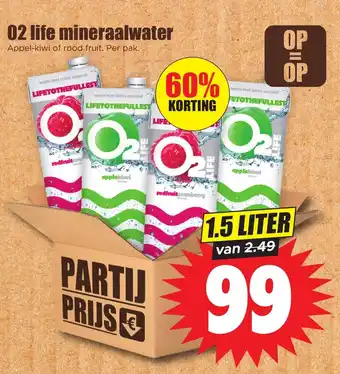 Dirk 02 life mineraalwater 1.5 liter aanbieding