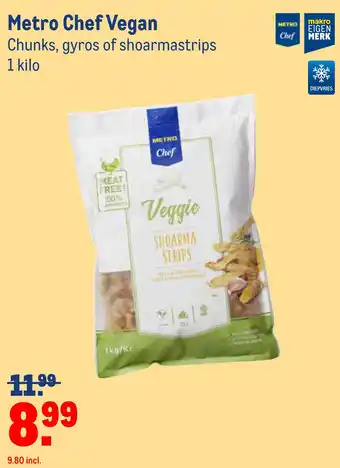 Makro Metro Chef Vegan aanbieding