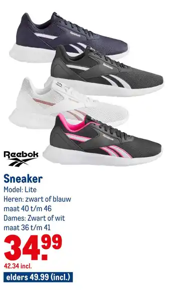 Makro Sneaker reebok aanbieding