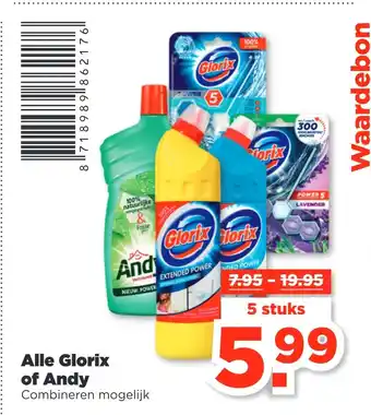 PLUS Alle glorix of andy aanbieding