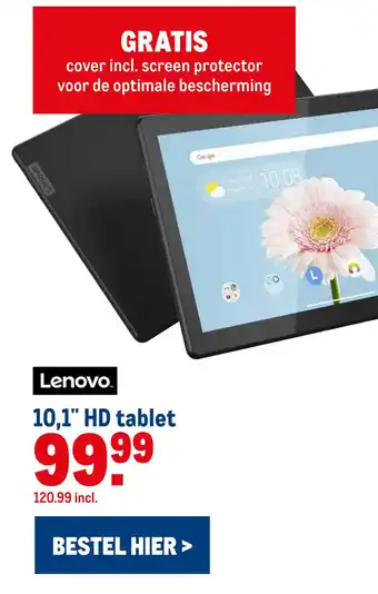 Makro Lenovo 10,1" HD tablet aanbieding