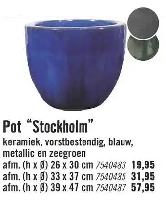 Hornbach Pot Stockholm 26*30cm aanbieding