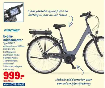 Makro E-bike middenmotor Type CITA 2.0 aanbieding