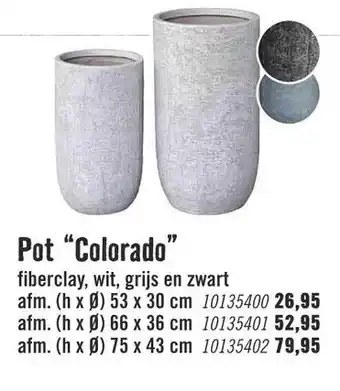 Hornbach Pot Colorado 53*30cm aanbieding
