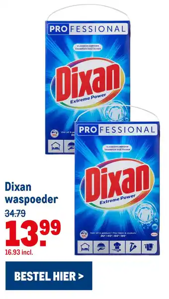 Makro Dixan waspoeder aanbieding