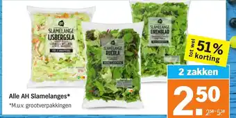 Albert Heijn Alle AH Slamelanges 2 zakken aanbieding