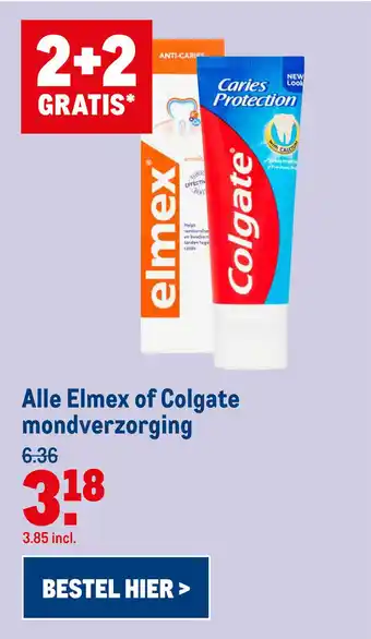 Makro Alle Elmex of Colgate mondverzorging aanbieding