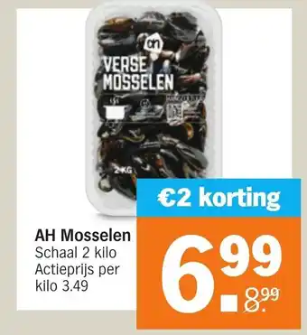 Albert Heijn AH Mosselen aanbieding